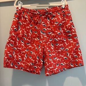 Columbia PFG shark American 🇺🇸 flag swim trunks size Medium perfect for July 4th